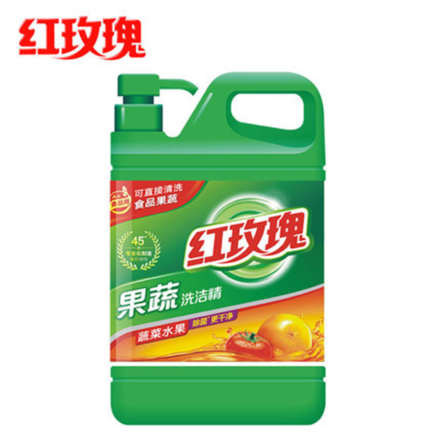 红玫瑰果蔬洗洁精1.6kg